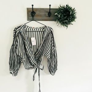 NWT Free People Barcelona Nights Stripe Top XS